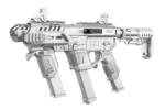P-IX+ Charging Handle – Black | AR-Style Slide Control for Glock Pistols