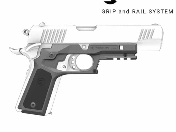Recover Tactical CC3P Grip & Rail System for the 1911