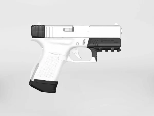 Upgrade Pack for the Glock 43: GCH43 Charging Handle + MC43 Magazine Clip With Finger Extension + GR43 Rail Adapter