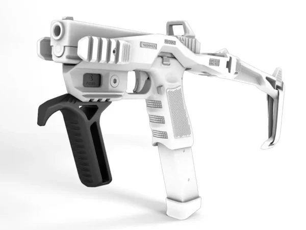 Recover Tactical® 20/20 Series FG20 Angled Forward Grip. Compatible w/ 20/20N, 20/21, 20/22, 20/80, 20/11 Stabilizers